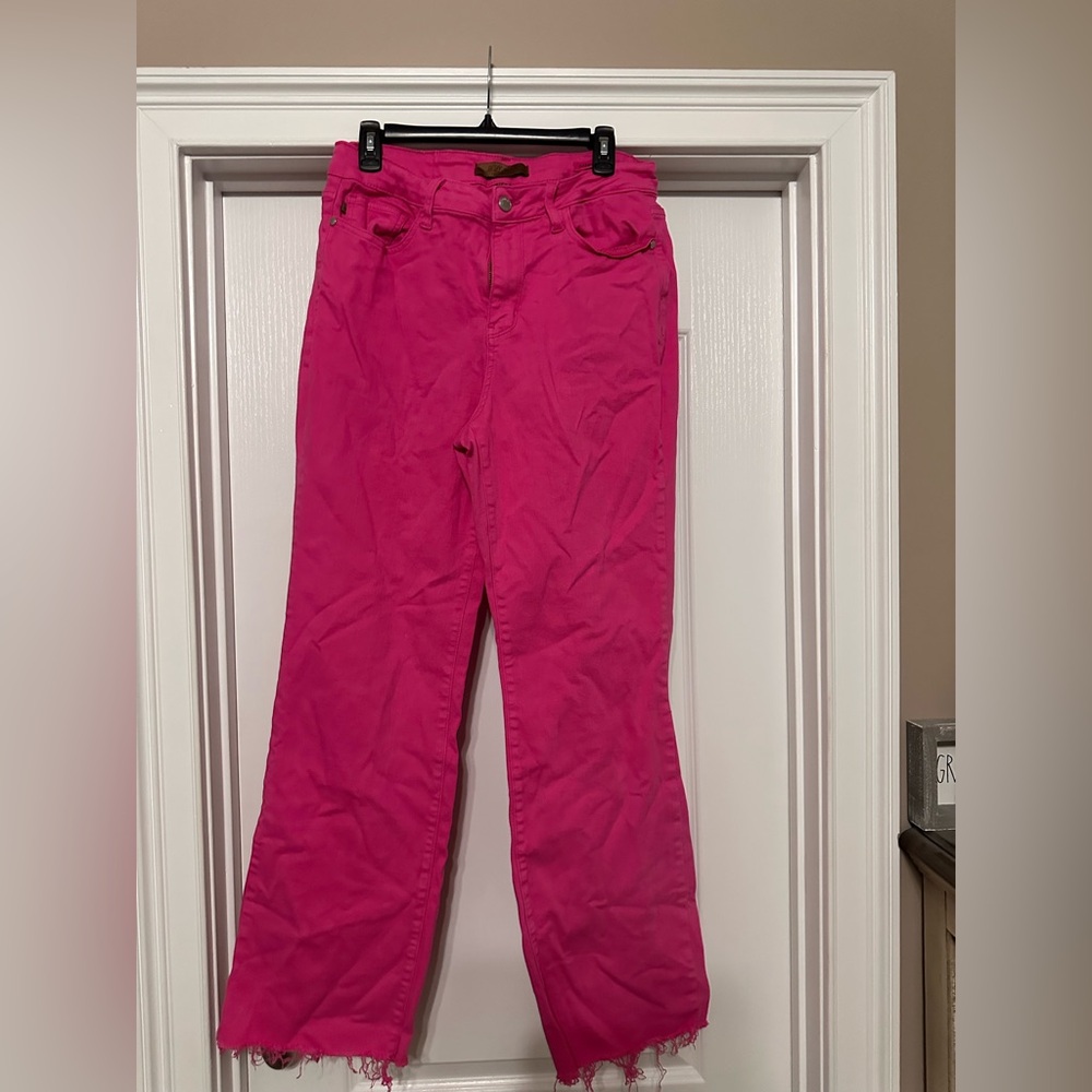 Hot Pink Judy Blue Jeans 14W
